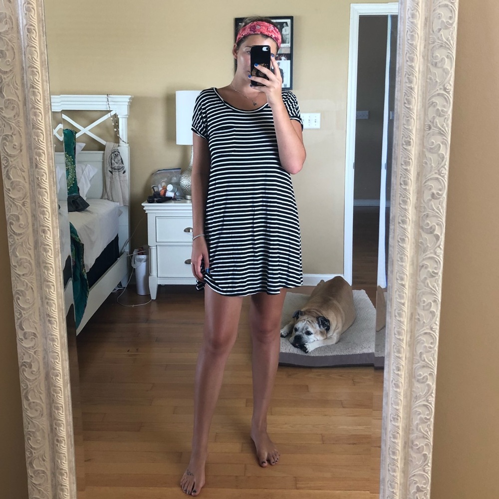 Striped t-shirt dress
